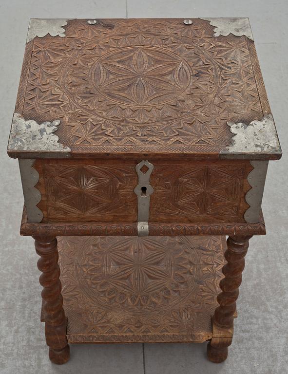 SCHATULL, barockstil, 1800-tal.
