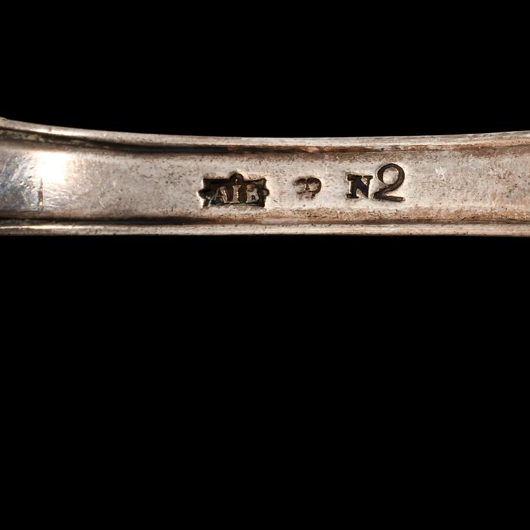 STRÖSKED OCH SOPPSLEV, silver, Sverige, 1700/1800-tal. Vikt 105 g.