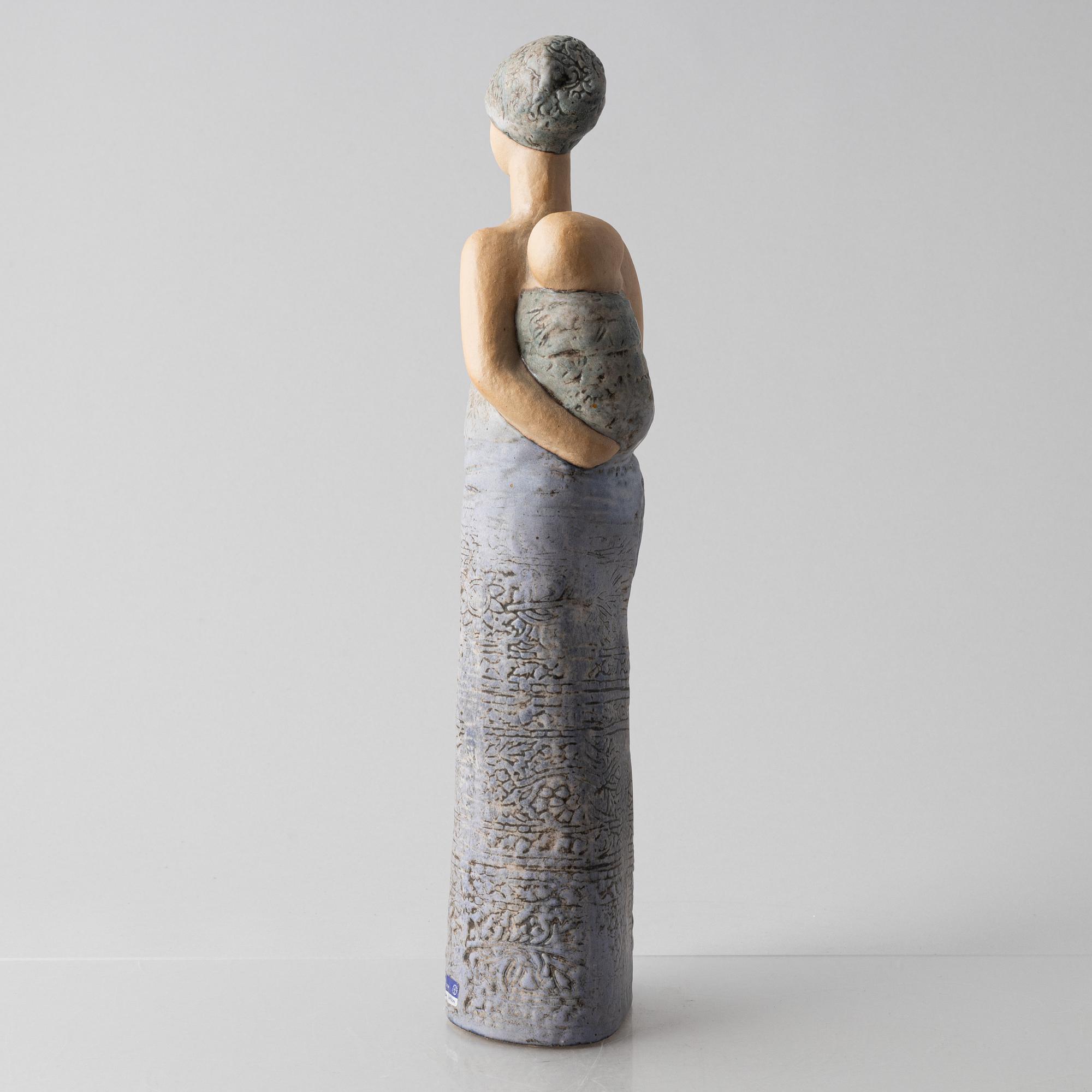 Lisa Larson, figuriner, 2 st, stengods, bl.a. "Arabkvinna", Gustavsbergs studio.