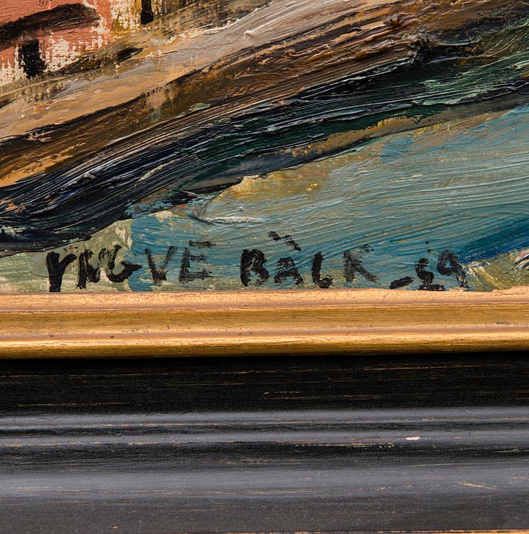 YNGVE BÄCK, olja på duk, signerad och daterad -29.