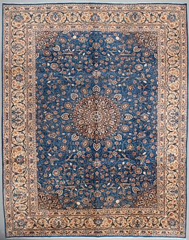 A KASHMAR RUG, 383 x 304 cm.