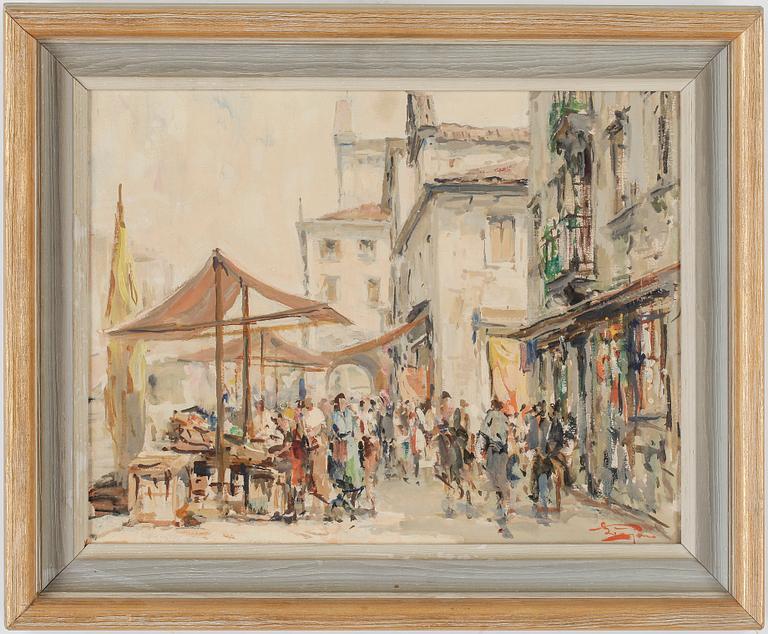 LUIGI PAGAN, olja på duk. Signerad.