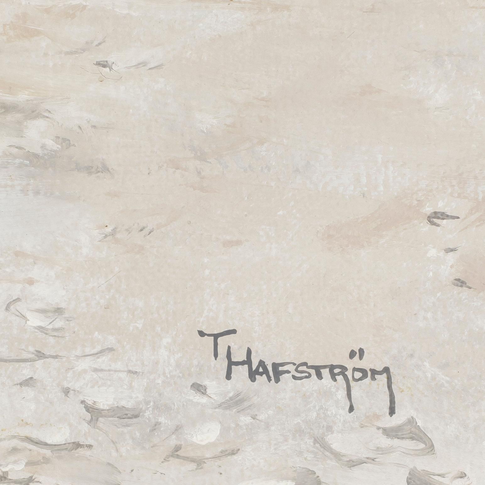 THOMAS HAFSTRÖM, acryl på duk. Sign.