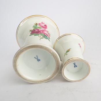 Vaser 2 st. Meissen 1900-talets första hälft.