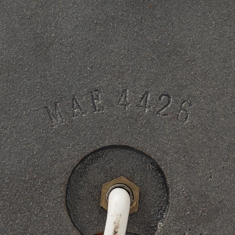 A pair of brass floor light from Möller Armatur, second part of the 20th Century.