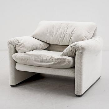 SOFFA med FÅTÖLJ, "Maralunga", Vico Magistretti för Cassina, Formgiven 1973.