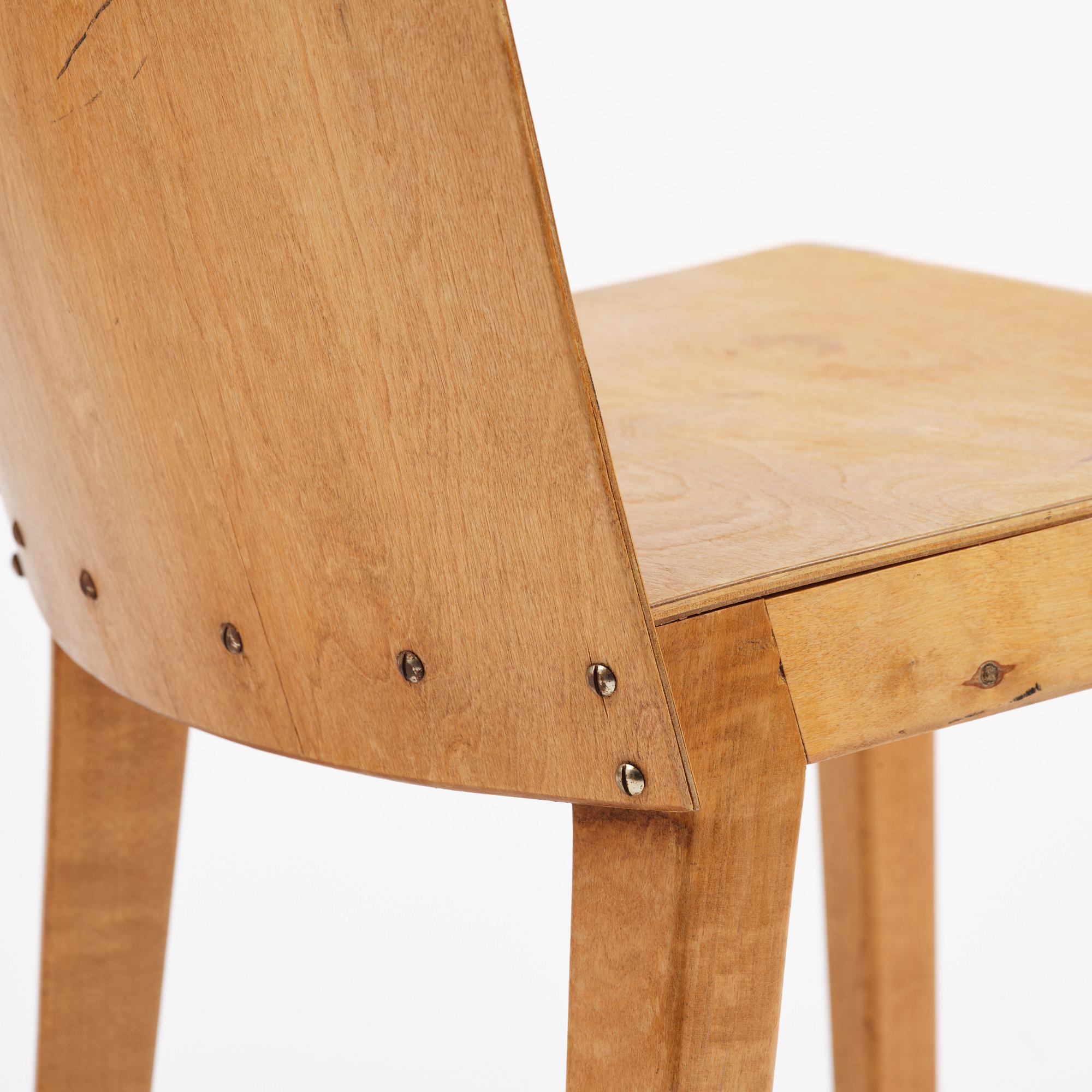 Swedish Modern, a set of four chairs, 1930s.
