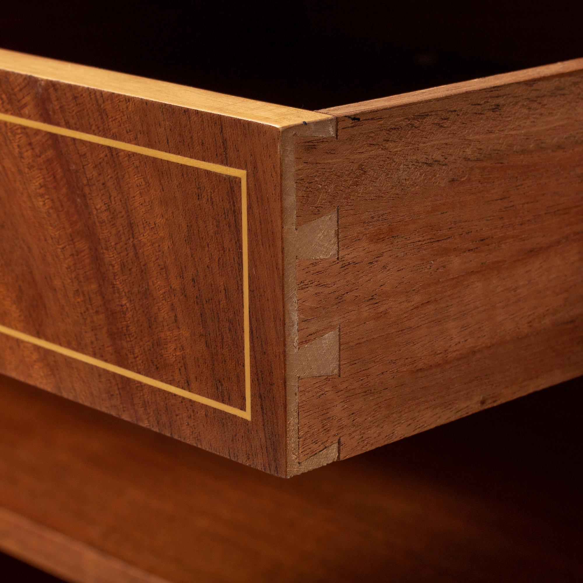 A mid 20th century mahogany veneered cabinet, Bodafors.