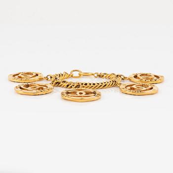 Chanel, a gold tone bracelet, 1984-1992.