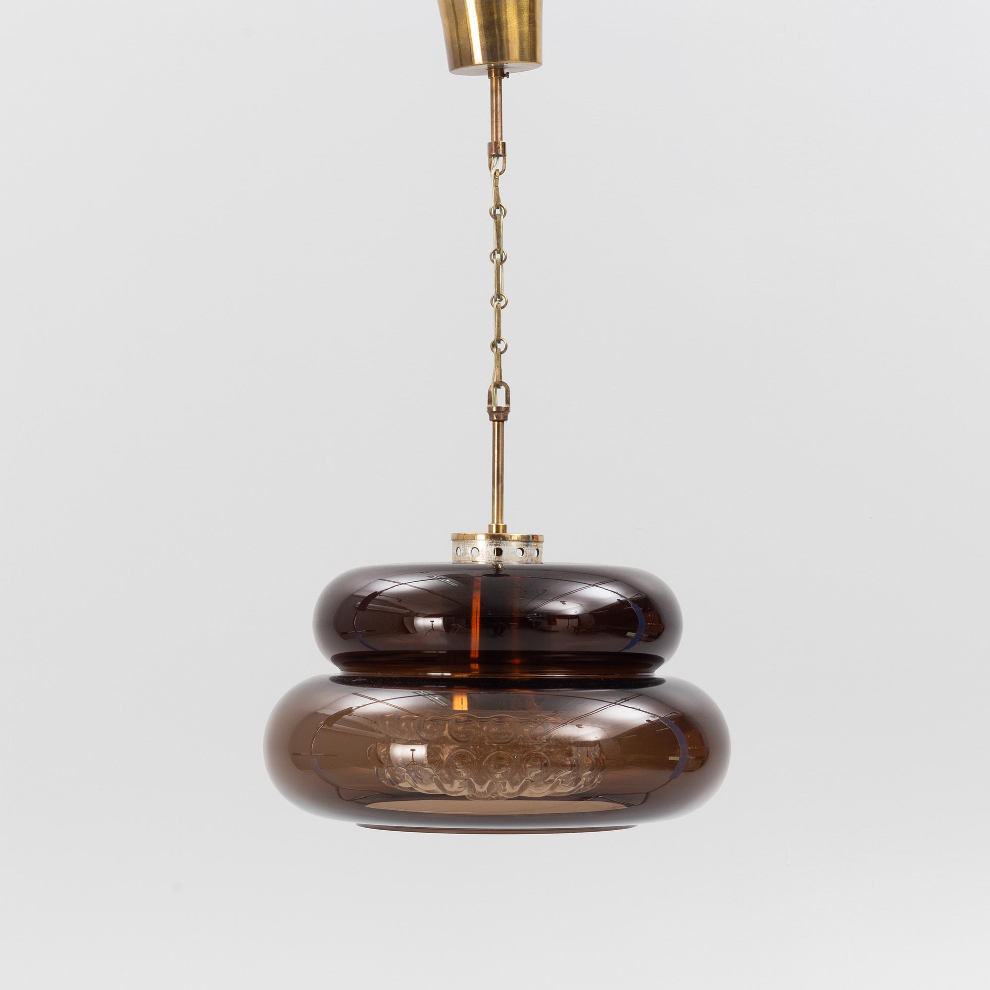 Carl Fagerlund, taklampa, "Bubblan", Orrefors.