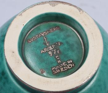 VASER, 2 st, stengods, "Argenta", Wilhelm Kåge.