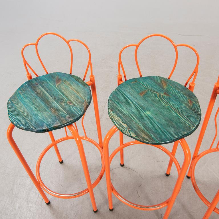 Kristoffer Sundin, Fredrik Paulsen och Simon Klenell, a set of four bar stools.