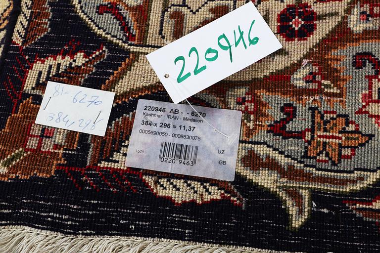 A carpet, Kashmar, ca 384 x 296 cm.
