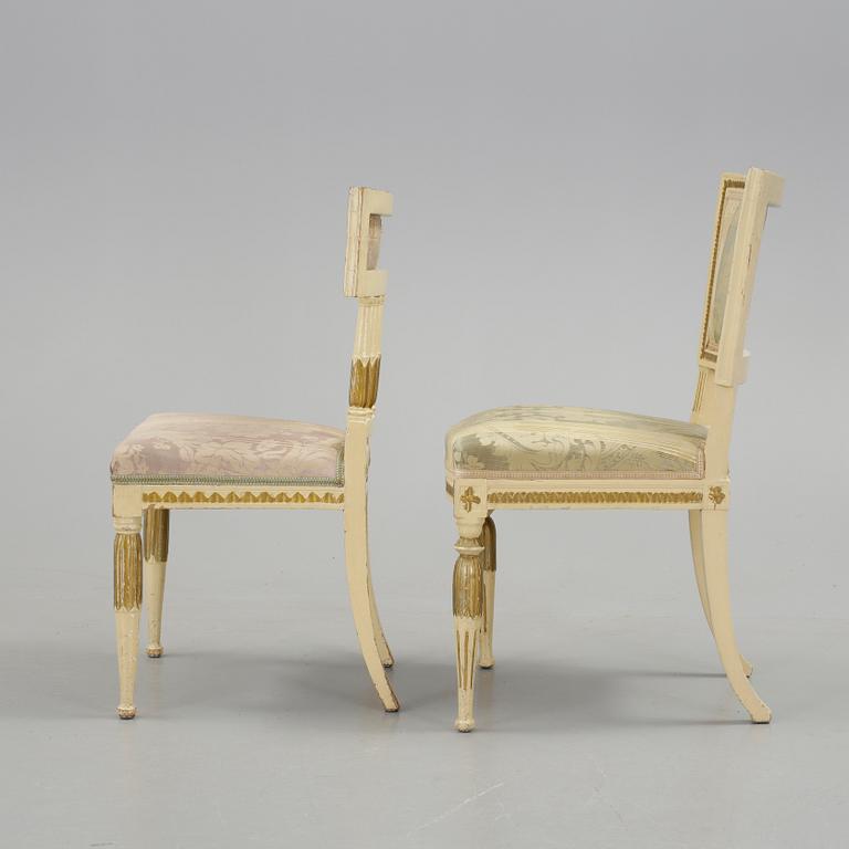STOLAR, 2 st, empire, 1800-talets första hälft.