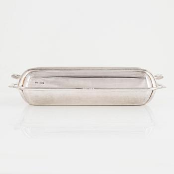 An English Silver Art Déco Entrée Dish, Mappin & Webb, Art Deco, Sheffield 1937.