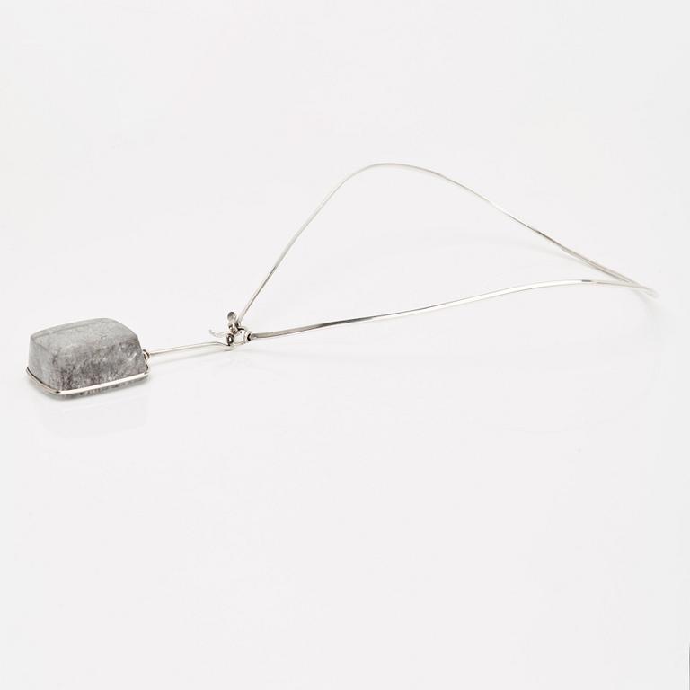 Vivianna Torun Bülow-Hübe, a silver necklace with pendant, executed in her own workshop.