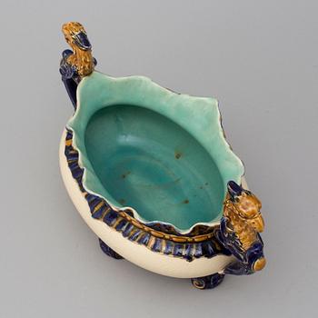 An earthenware jardiniere from Rörstrand, late 19th century.