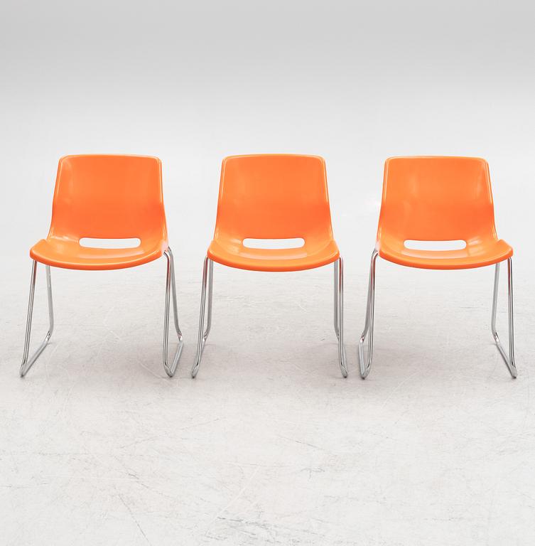 Svante Schöblom, three 'Snille' chairs, from Ikea/Overman, 1970s.