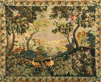 Broderad tapet Royal Paris omkring år 1900.