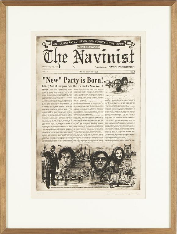 Navin Rawanchaikul, etsning, 2007, signerad 11/25.