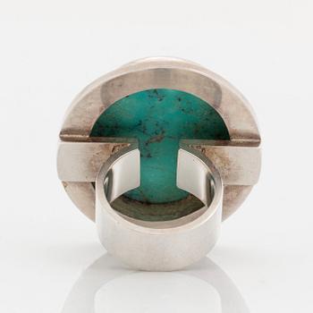 Cecilia Johansson ring silver med turkos sten.