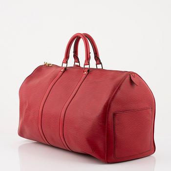 Louis Vuitton, weekendbag "Keepall Epi 50", 1990.