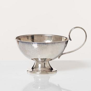 Punschkoppar, 8 st, silver, bl.a. K&EC, Göteborg 1965.