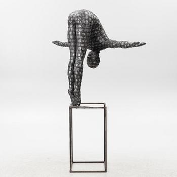 Dekorativ skulptur, patinerad aluminium, Art People Gallery Paris, 2000-tal.