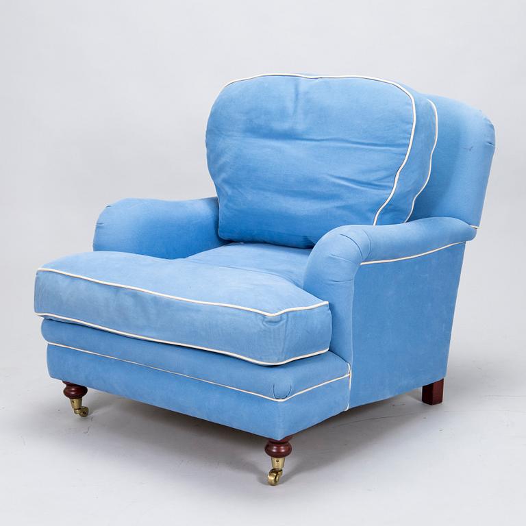 A 21st century 'Howard model' armchair, England.