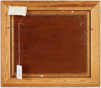 Victor Axelson, olja på pannå, signerad och daterad -29.