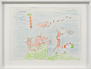 Roberto Matta · ROBERTO MATTA, färglitografi, signerad och numrerad XVII/L.