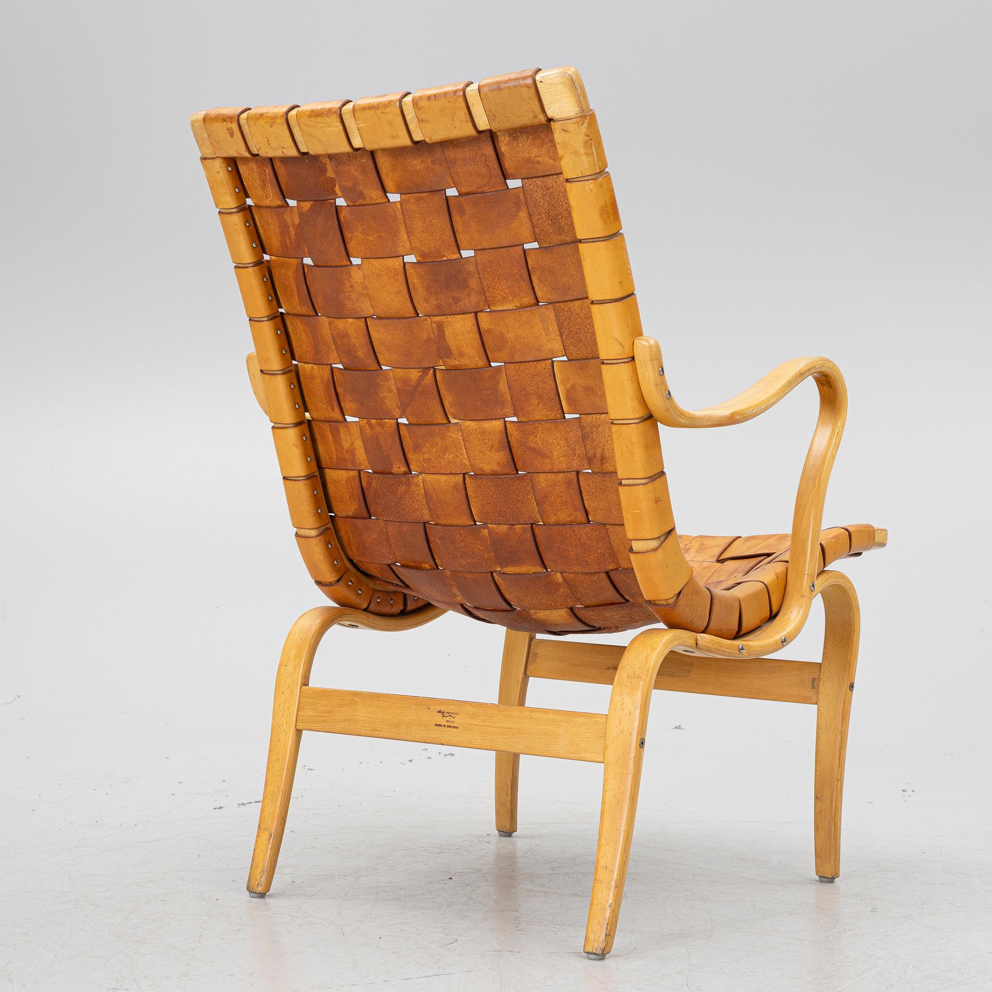 Bruno Mathsson, an 'Eva' armchair, Firma Karl Mathsson, Värnamo, 1961.