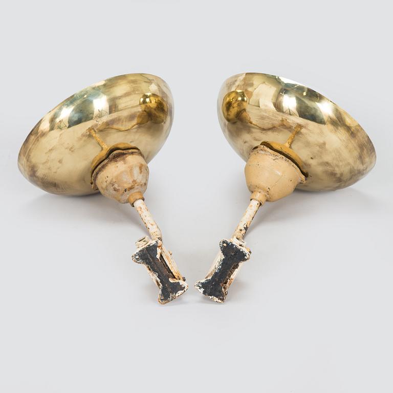 Paavo Tynell, seinä- / ulkovalaisinpari, malli 7308, Taito / Idman, 1930-luku.