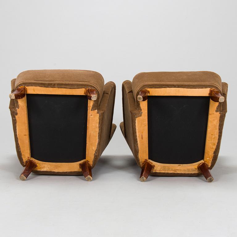 Fåtöljer, ett par, 1900-talets mitt.