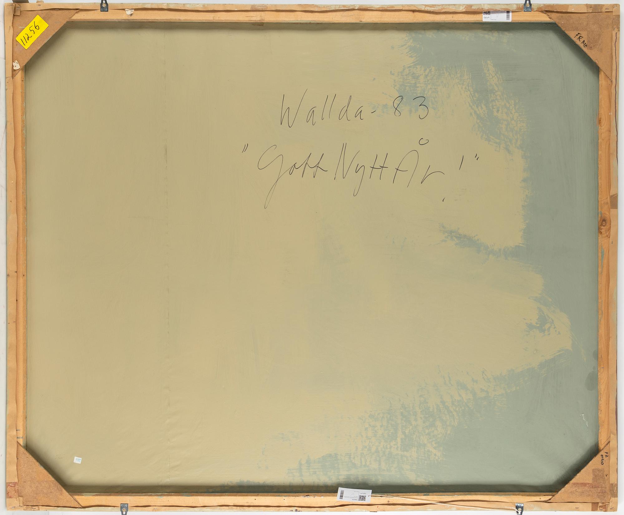 MAX MIKAEL BOOK, WALLDA GROUP (Max Mikael Book, Eva Löfdahl and Stig Sjölund), oil on canvas, signed Wallda and dated 83.