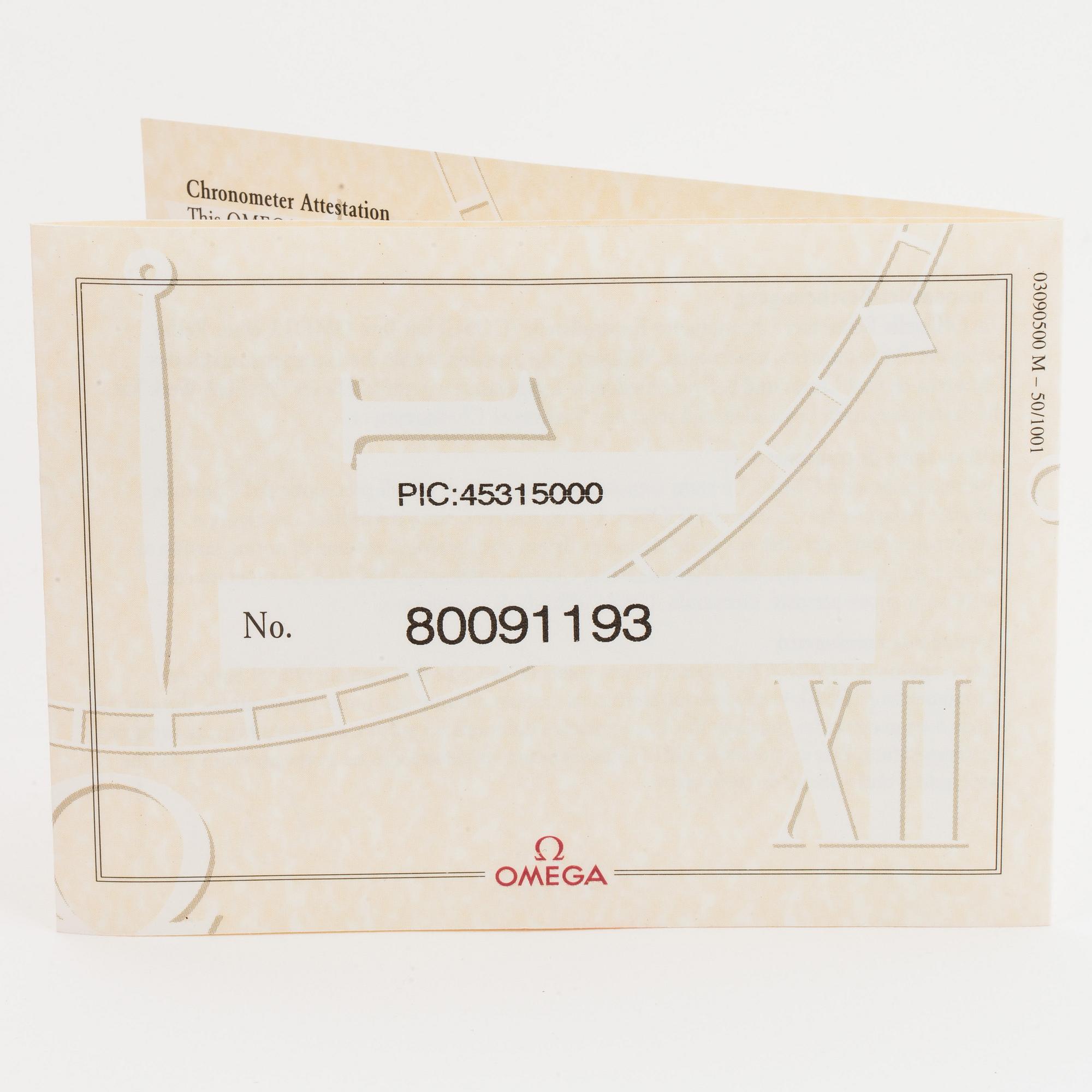 OMEGA, De Ville, Chronometer, wristwatch, 37,5 mm.