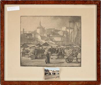 HARALD SALLBERG, etsningar, 2st, sign o dat 1923 resp 1933.