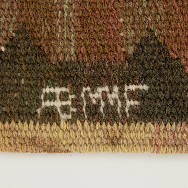 Märta Måås-Fjetterström, tapestry, "The Meadow", tapestry technique, approx. 34 x 55 cm, signed AB MMF.