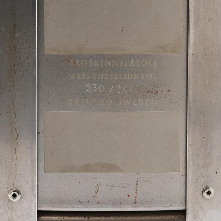 Mats Theselius, an "Älgskinnsfåtöljen" armchair, ed. 230/360, Källemo, Värnamo, post 1991.