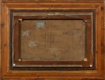 OKÄND KONSTNÄR, olja på duk, otydligt signerad och daterad 1888.