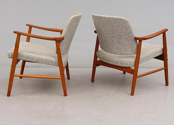 FÅTÖLJER, 1 par, Alf Svensson, Bodafors, 1900-talets andra hälft.