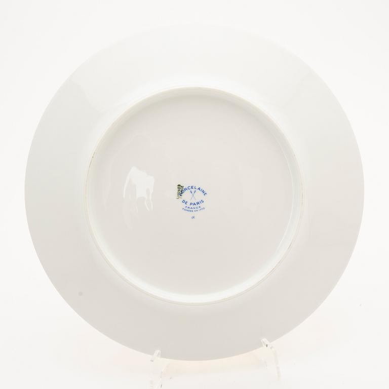 Tallrikar, 12 st, "Porcelaine de Paris" Frankrike, 1900-tal.