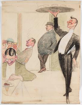 UNKNOWN  ARTIST, early 20th century, mixed media on paper.