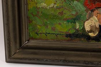 Henry Mayne, The artist's daughter, Birgit Rausing.