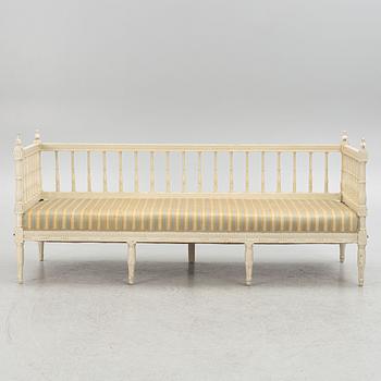 Soffa, omkring år 1800, Sengustaviansk.