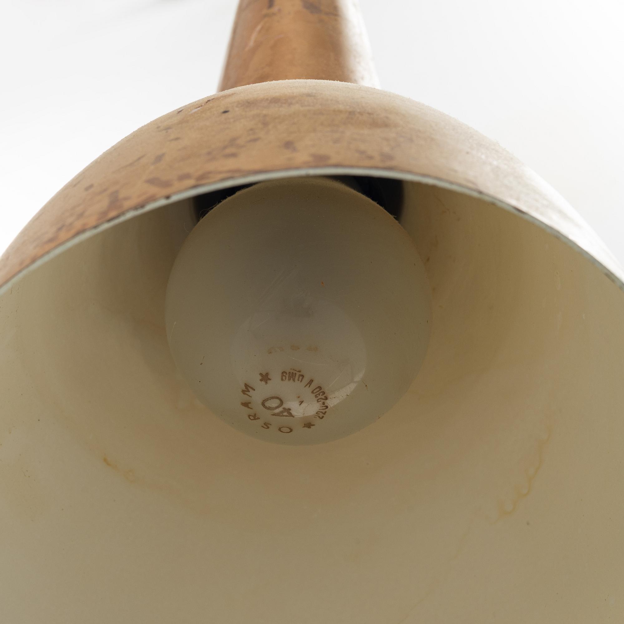 Hans-Agne Jakobsson, a copper ceiling lamp, Hans-Agne Jakobsson AB, Markaryd, Sweden, 1960's.
