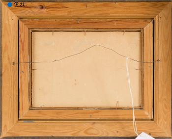 HELMER OSSLUND, oil on paper, signed.