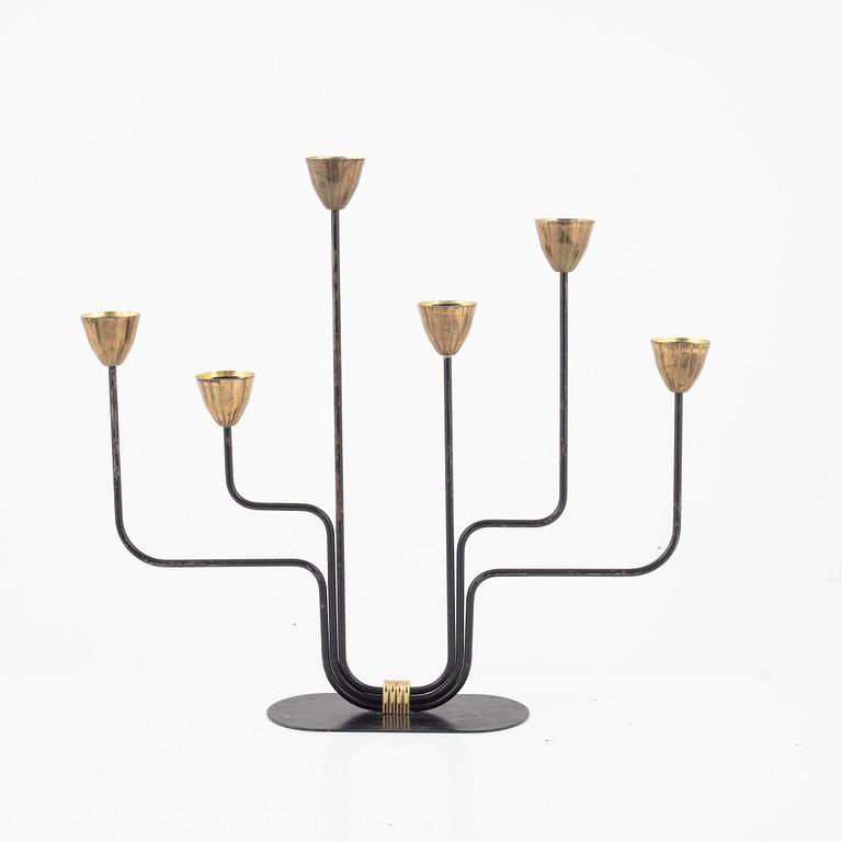 Gunnar Ander, a candelabra, Ystad Metall, Sweden, 1950's/60's.