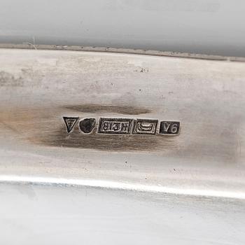 Vateja, 5 kpl, hopeaa ja messinkiä, Birgit Rydman ja Liisa Heinämaa, Tillander, Helsinki 1950-luku.