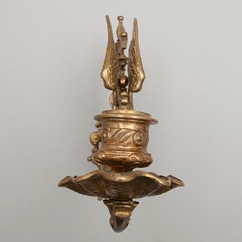 PIANOKANDELABRAR, ett par, brons, 1800-talets slut.